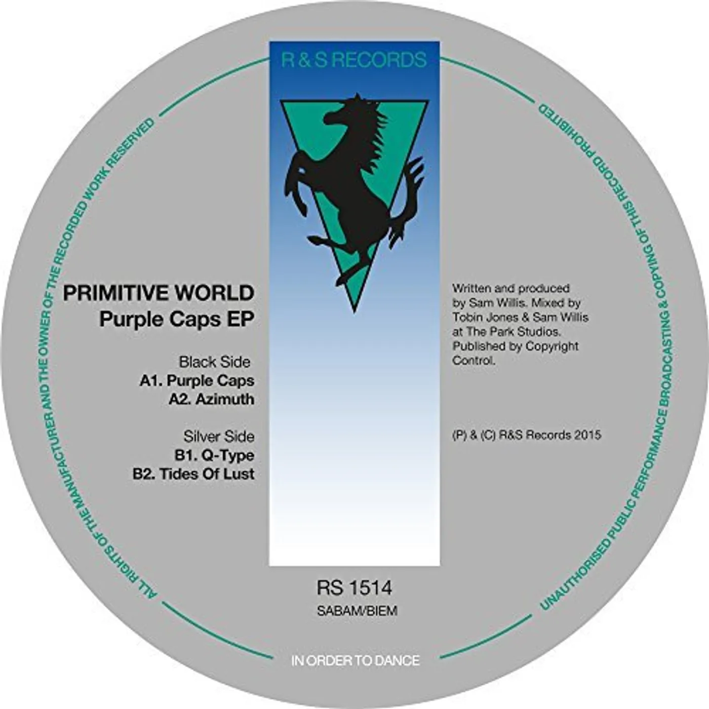 Primitive World PURPLE CAPS EP Vinyl Record - UK Release