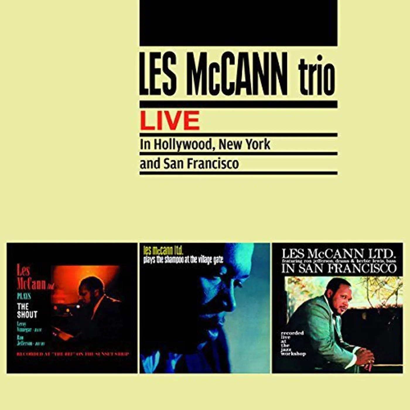 Les McCann LIVE IN HOLLYWOOD NEW YORK & SAN FRANCISCO + 7 CD