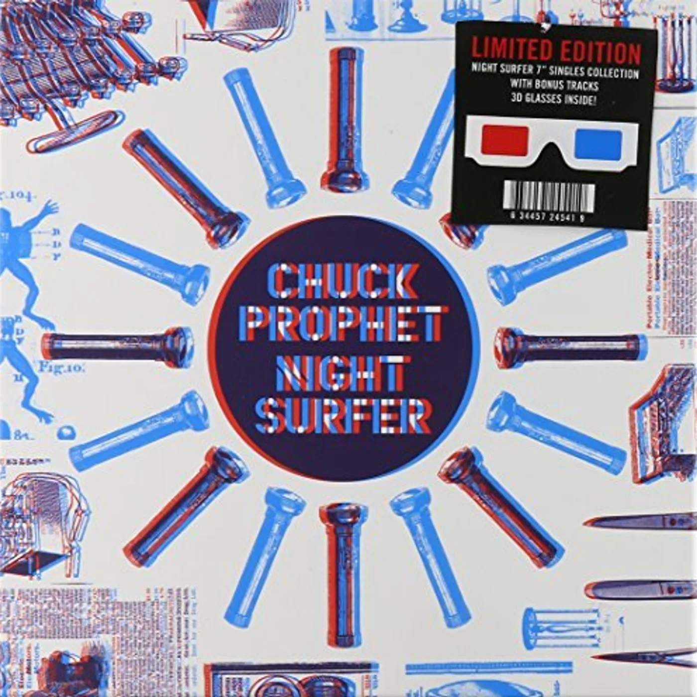 Chuck Prophet 3D NIGHT SURFER Vinyl Record
