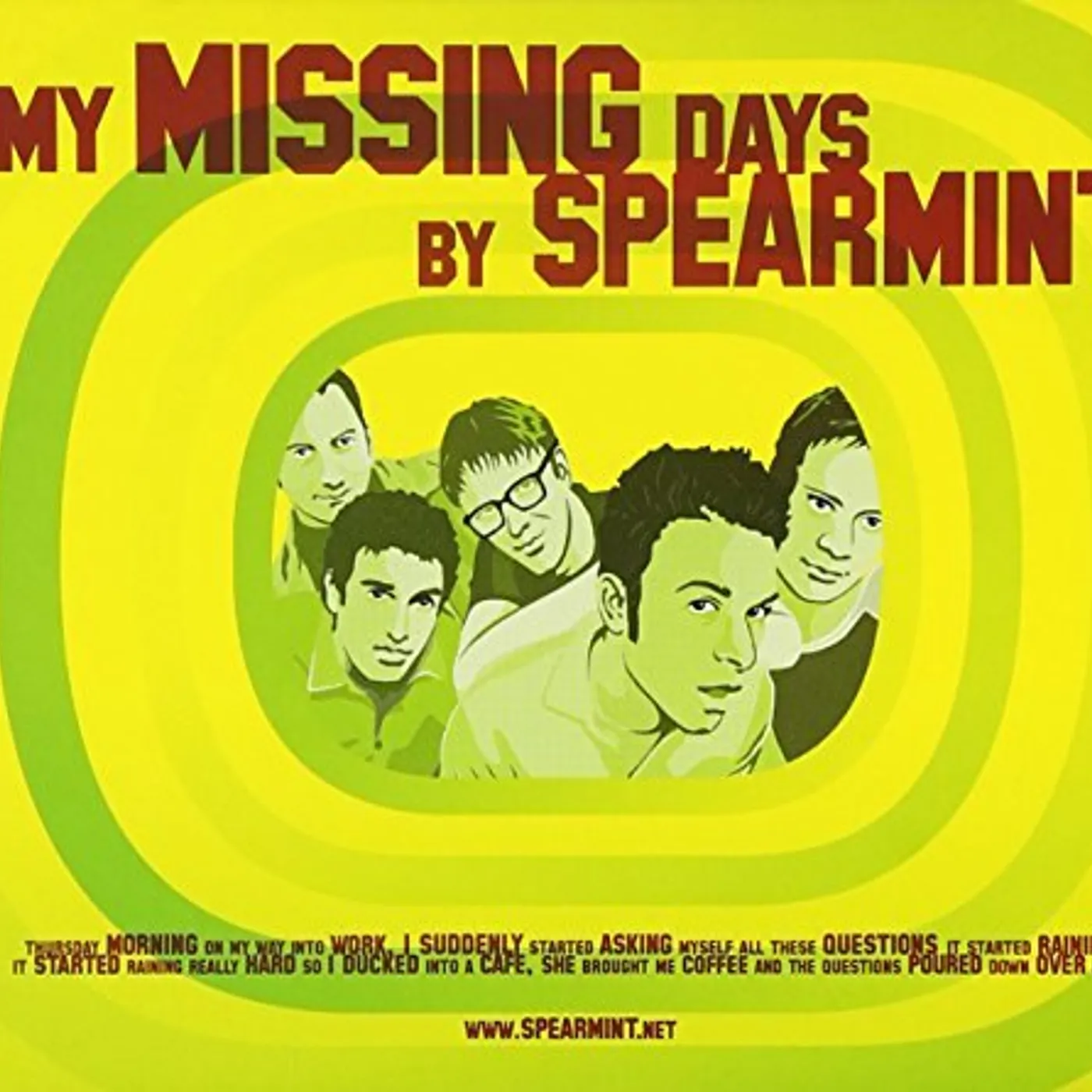 Spearmint MY MISSING DAYS CD