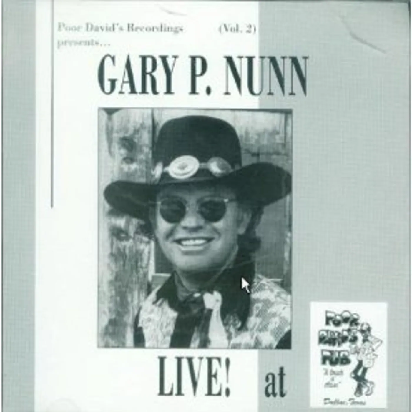 Gary P. Nunn LIVE AT POOR DAVID'S PUB CD