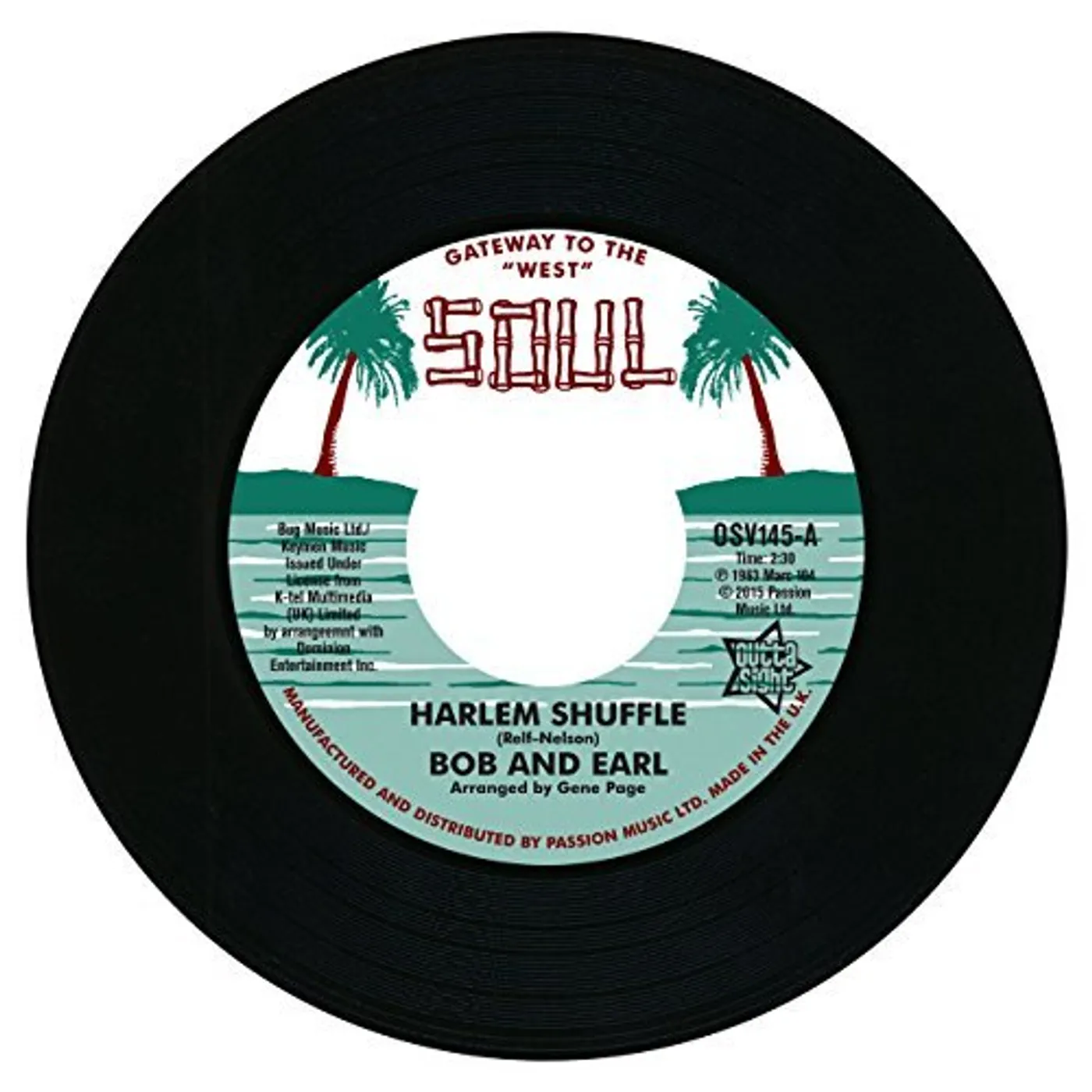 BOB & EARL / MEL & TIM HARLEM SHUFFLE / BACKFILED IN MOTION Vinyl Record