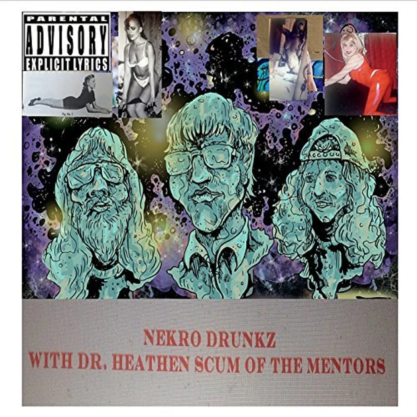 NEKRO DRUNKZ WITH DR HEATHEN SCUM OF THE MENTORS CD