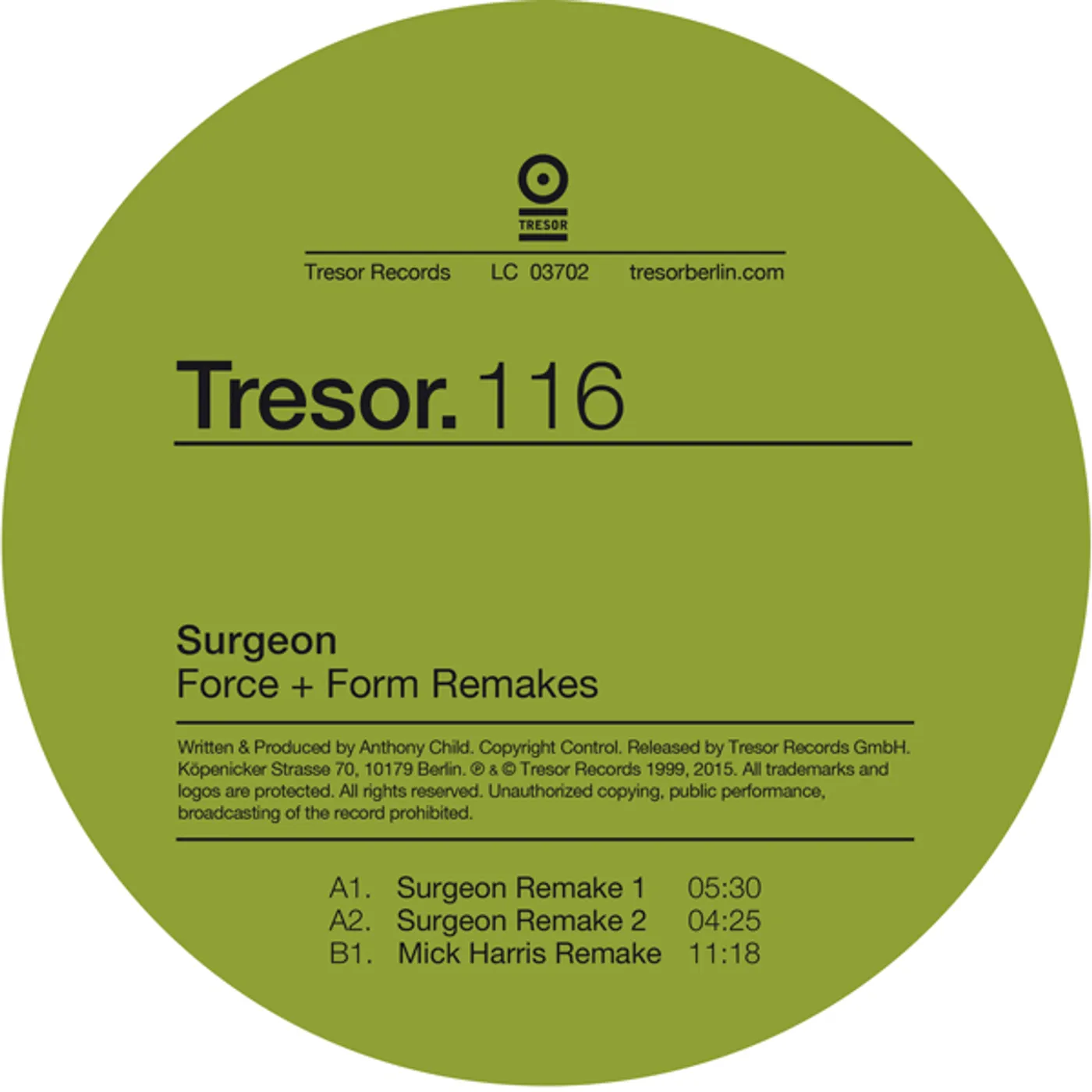 Surgeon FORCE & FORM REMAKES Vinyl Record