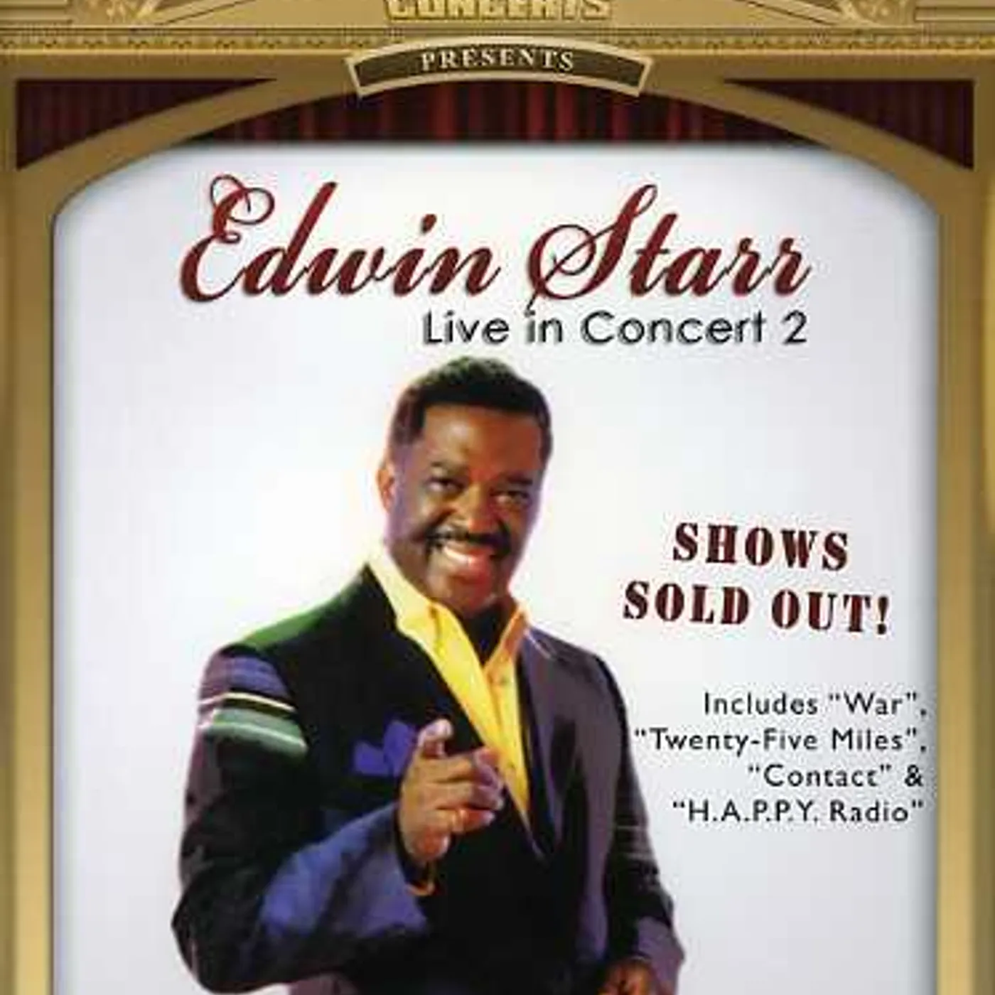 Edwin Starr LIVE IN CONCERT DVD