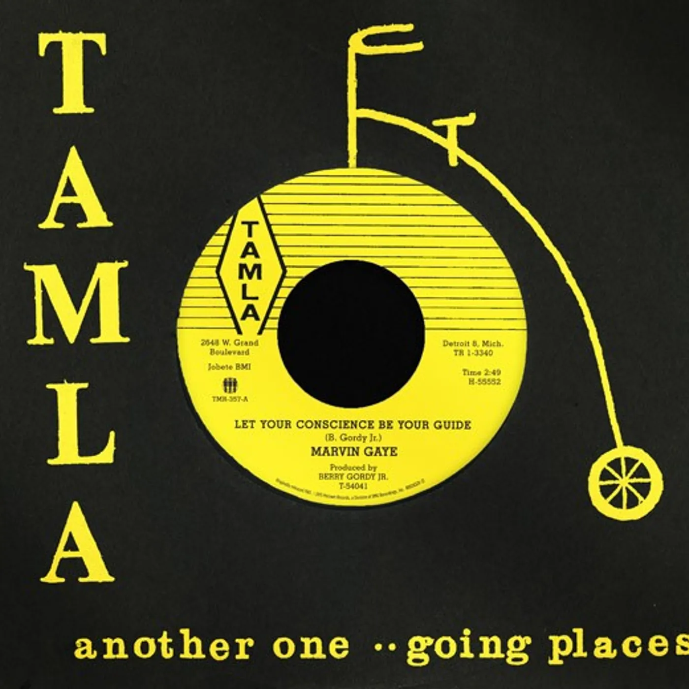 Marvin Gaye LET YOUR CONSCIENCE BE YOUR GUIDE / NEVER LET YOU Vinyl Record