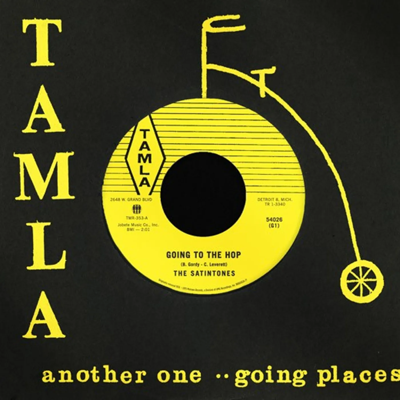 The Satintones GOING TO THE HOP / MOTOR CITY Vinyl Record