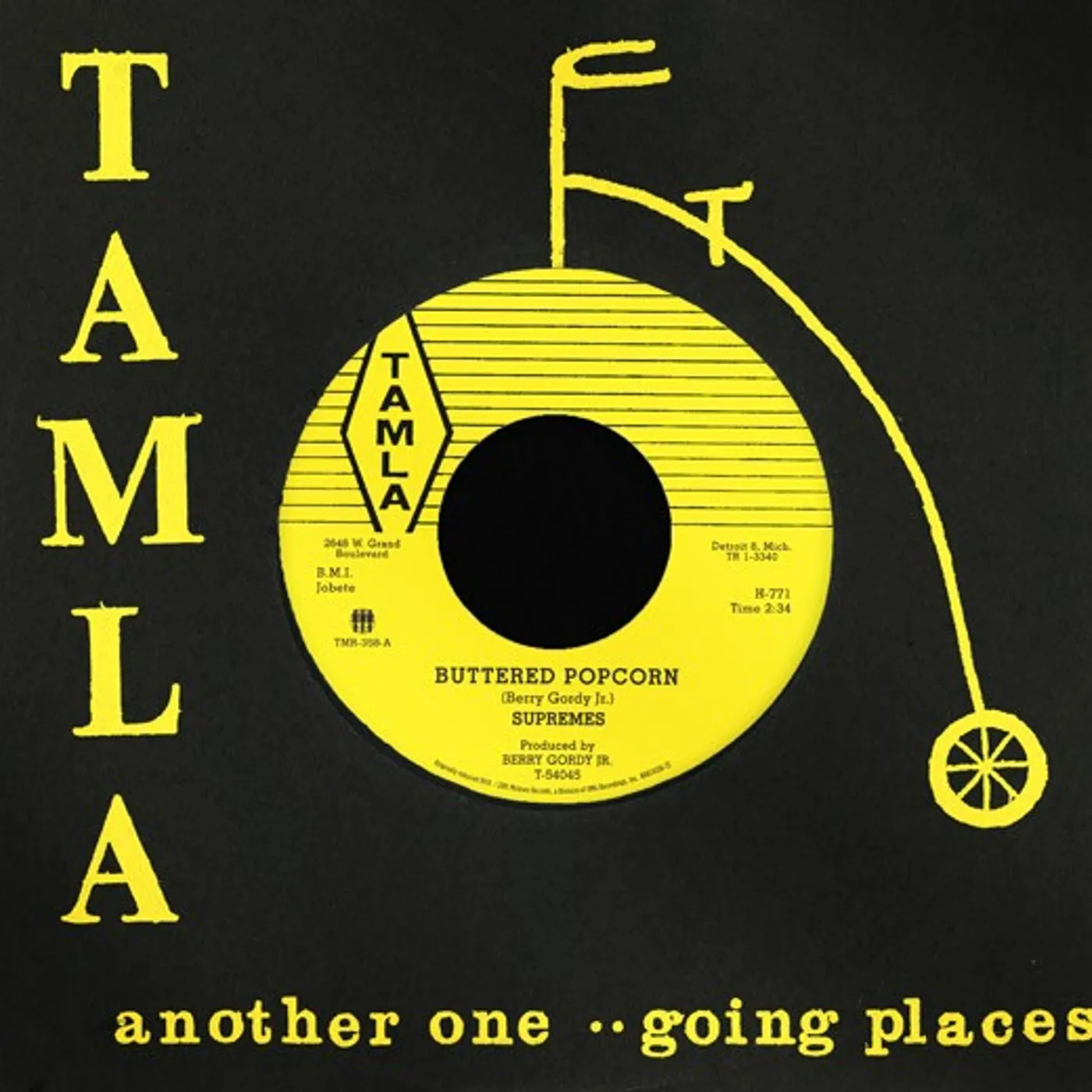 The Supremes BUTTERED POPCORN / WHO'S LOVIN YOU Vinyl Record