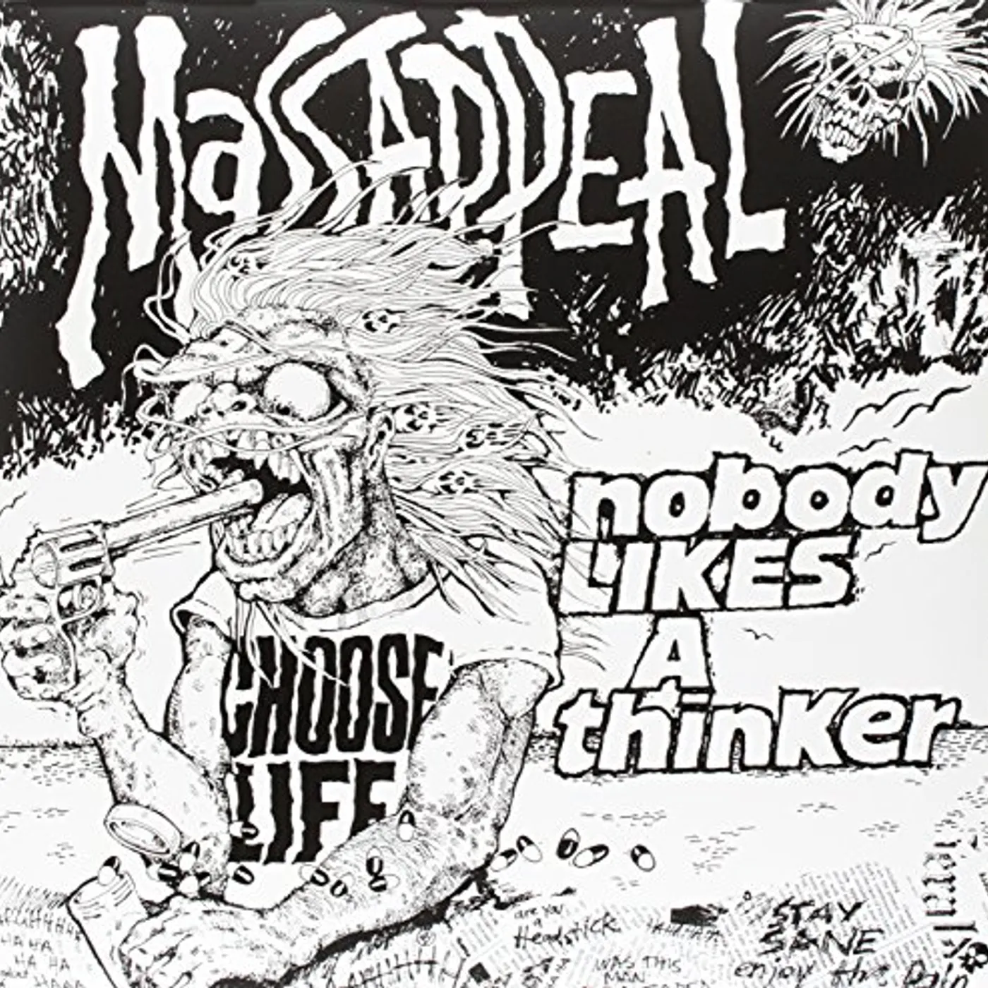 Massappeal NOBODY LIKES A THINKER (RED/GRAY SPLATTER VINYL) / BAR OF LIFE (7INCH) Vinyl Record