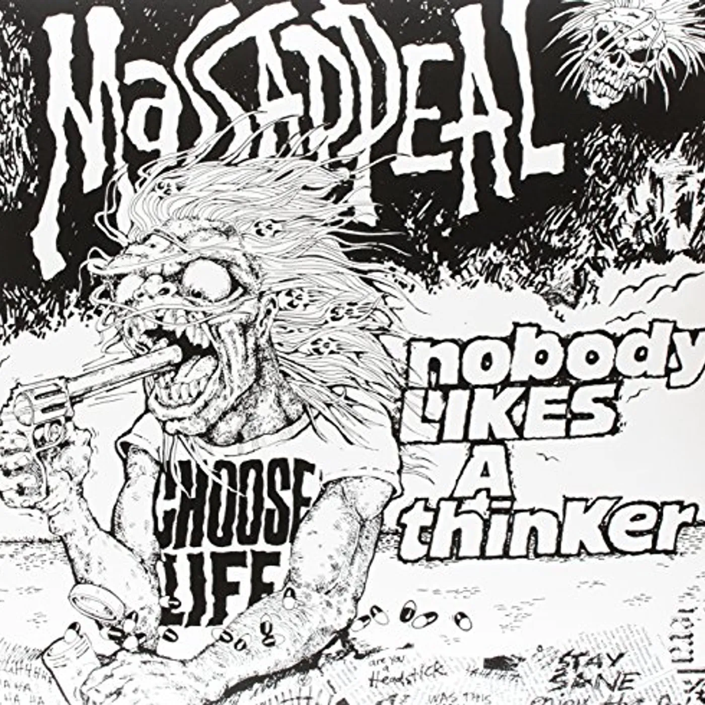 Massappeal NOBODY LIKES A THINKER (GREEN VOMIT COLORED VINYL) Vinyl Record