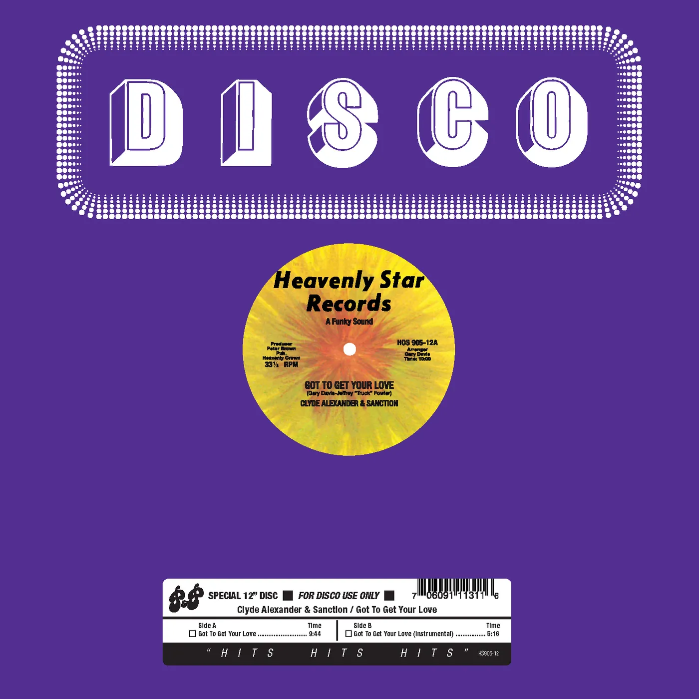 Clyde Alexander & Sanction GOTTA GET YOUR LOVE / GOTTA GET YOUR LOVE Vinyl Record