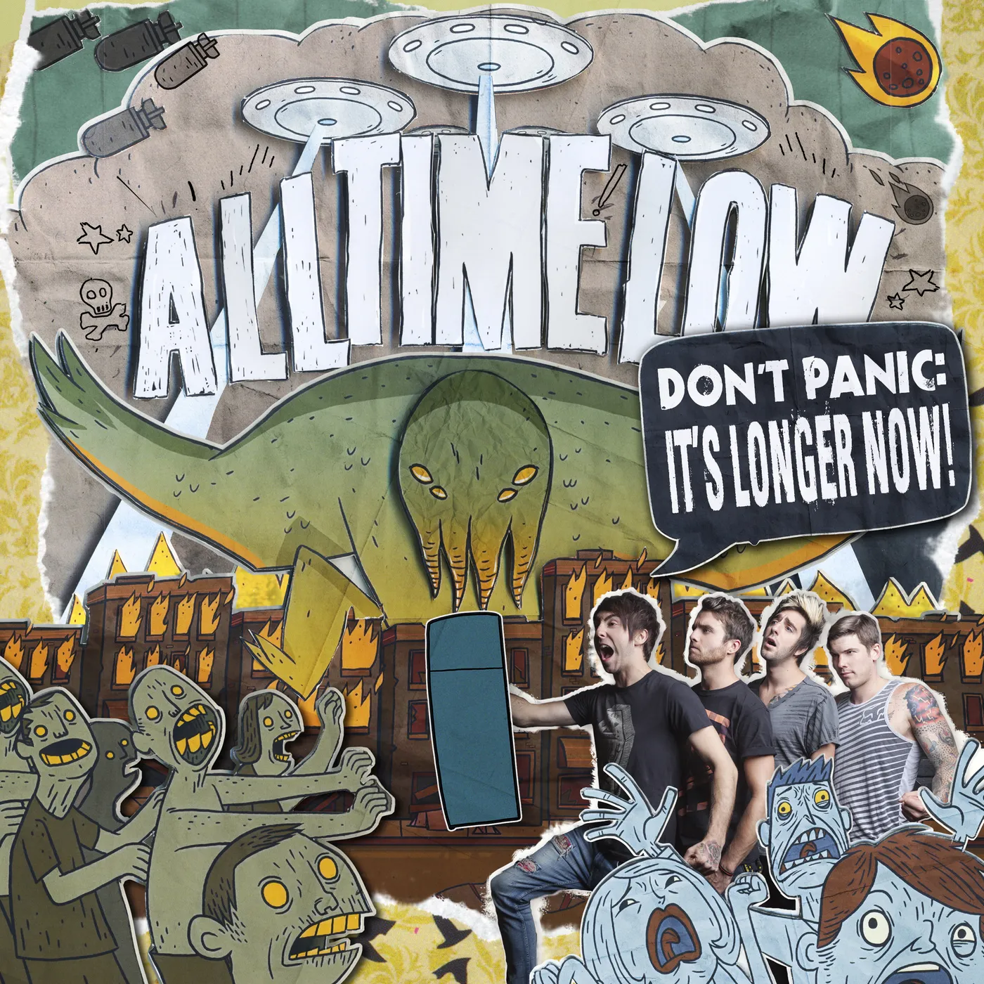 All Time Low DON'T PANIC: IT'S LONGER NOW - ORANGE Vinyl Record - Colored Vinyl, Orange Vinyl