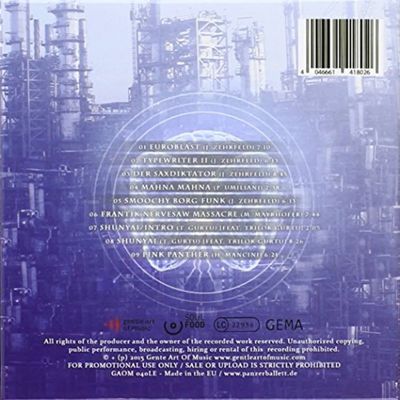 Panzerballett BREAKING BRAIN CD