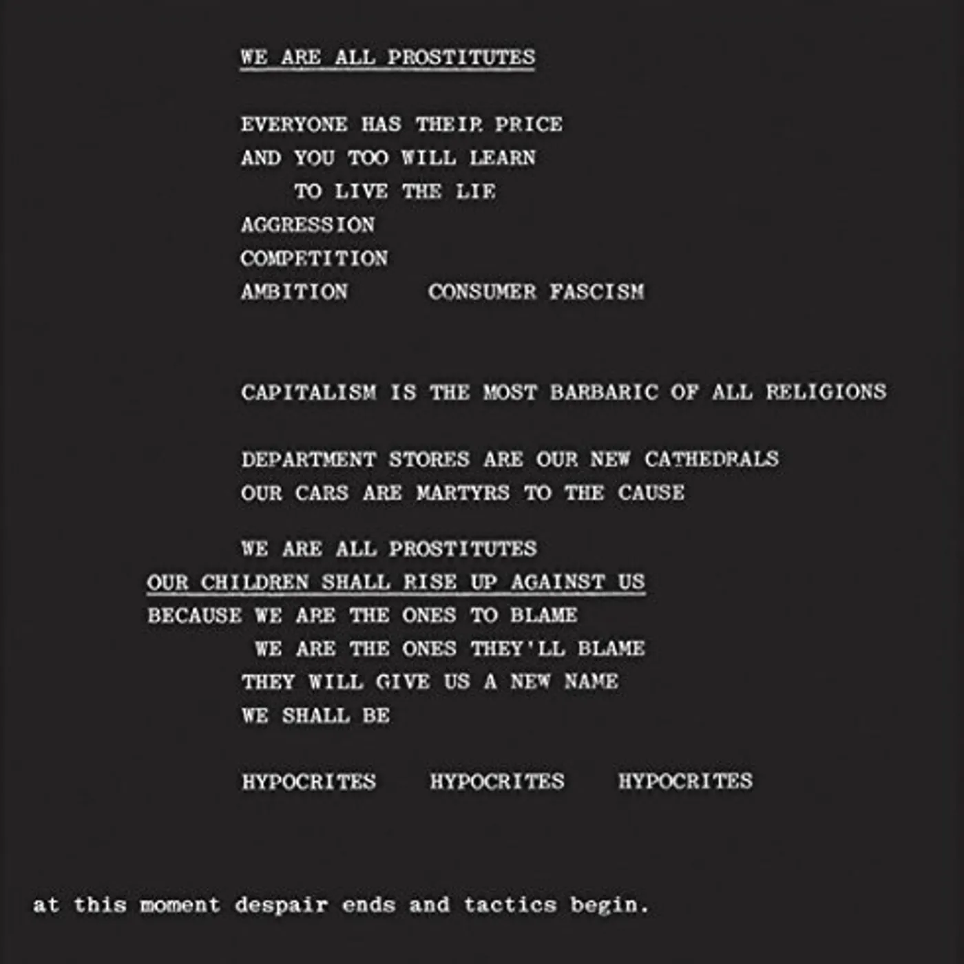 The Pop Group We Are All Prostitutes Vinyl Record