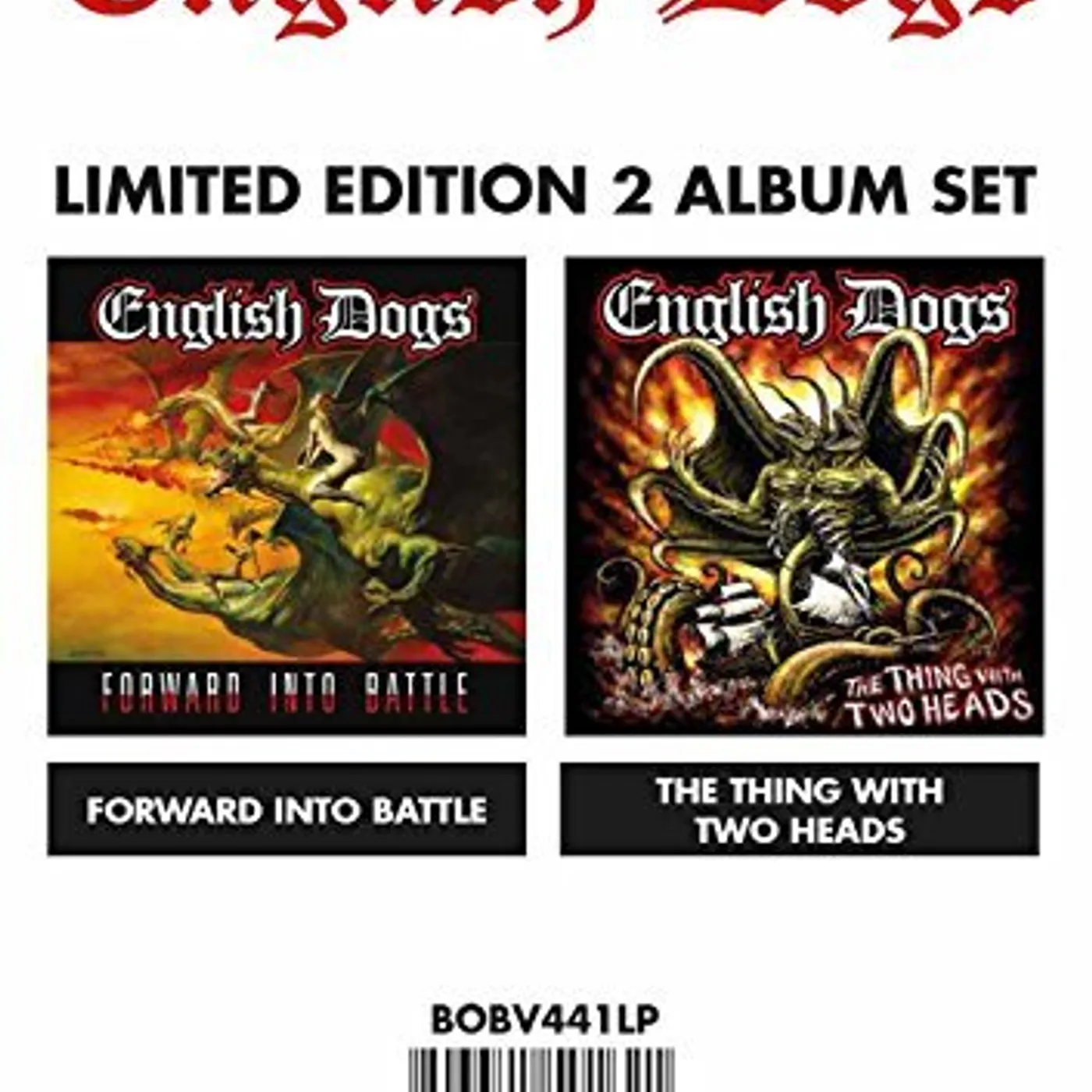 English Dogs FORWARD INTO BATTLE/THING WITH TWO HEADS Vinyl Record