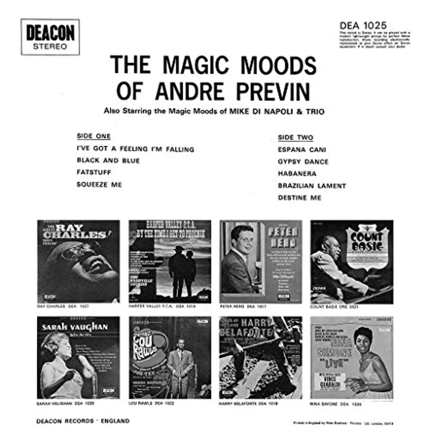Andre Previn IN A POPULAR MOOD (EMILY) Vinyl Record