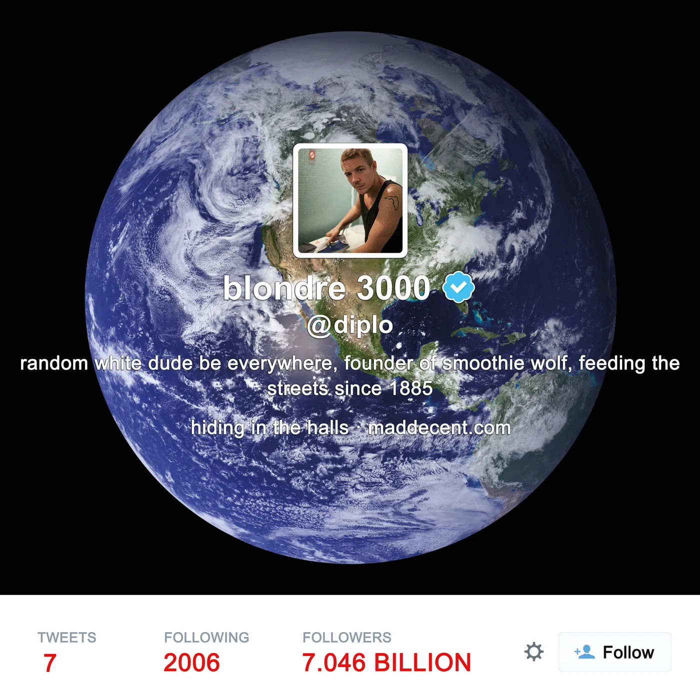 Diplo Random White Dude Be Everywhere Vinyl Record