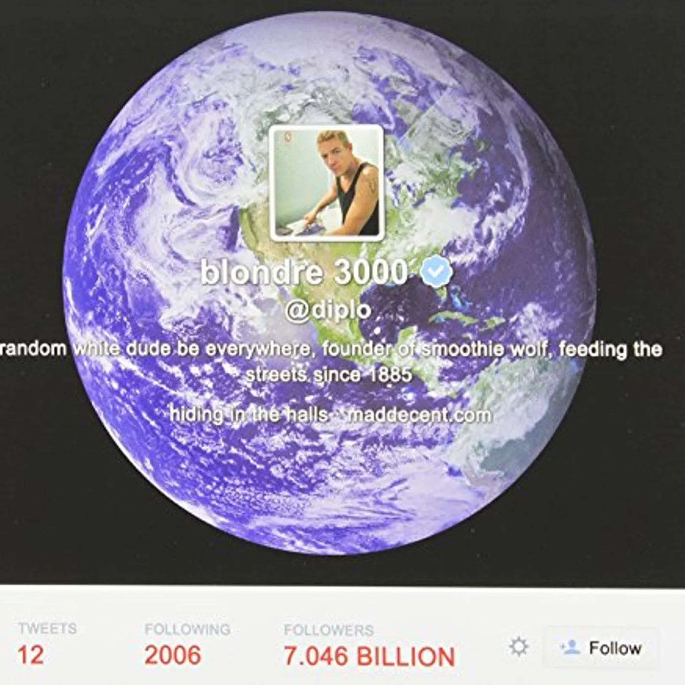 Diplo RANDOM WHITE DUDE BE EVERYWHERE CD