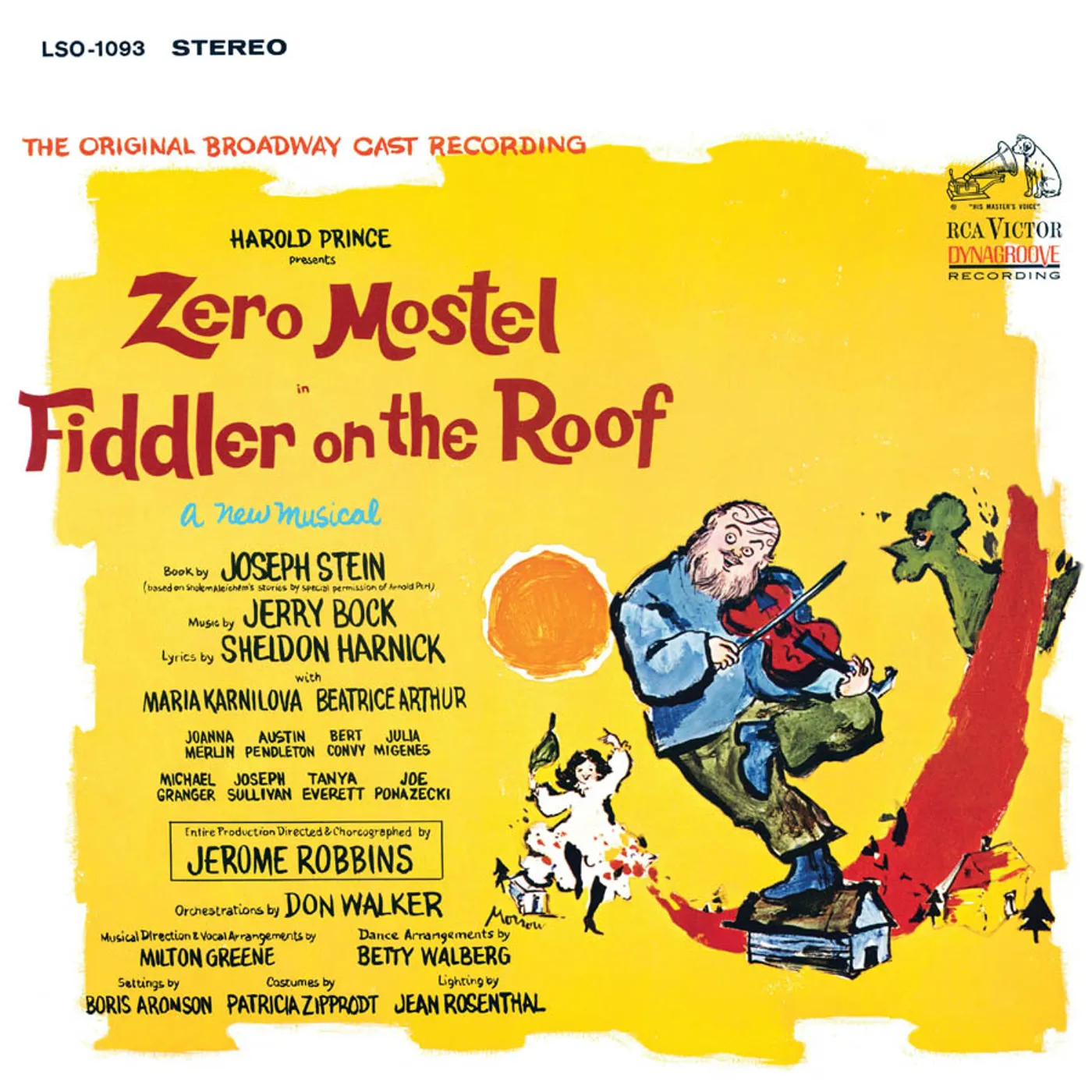 FIDDLER ON THE ROOF / O.B.C. Vinyl Record