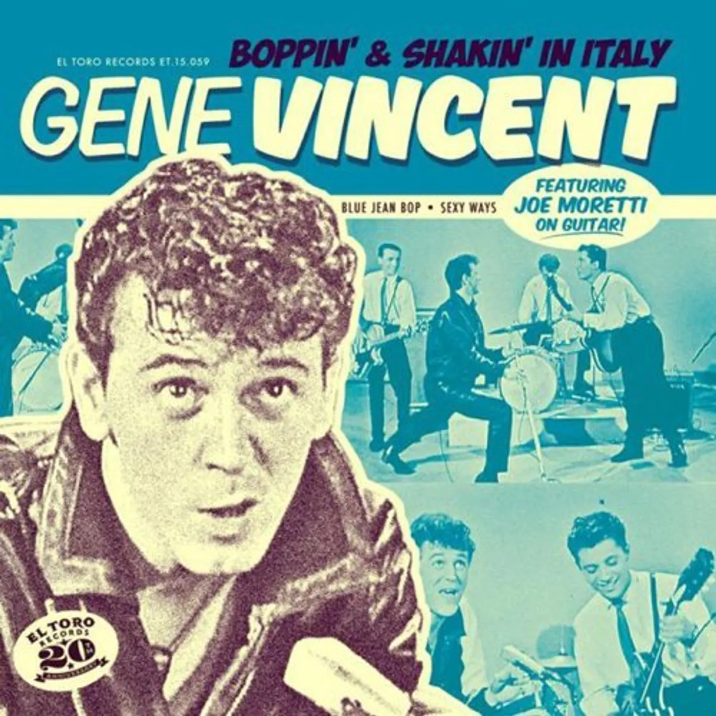 Gene Vincent BOPPIN & SHAKIN IN ITALY Vinyl Record