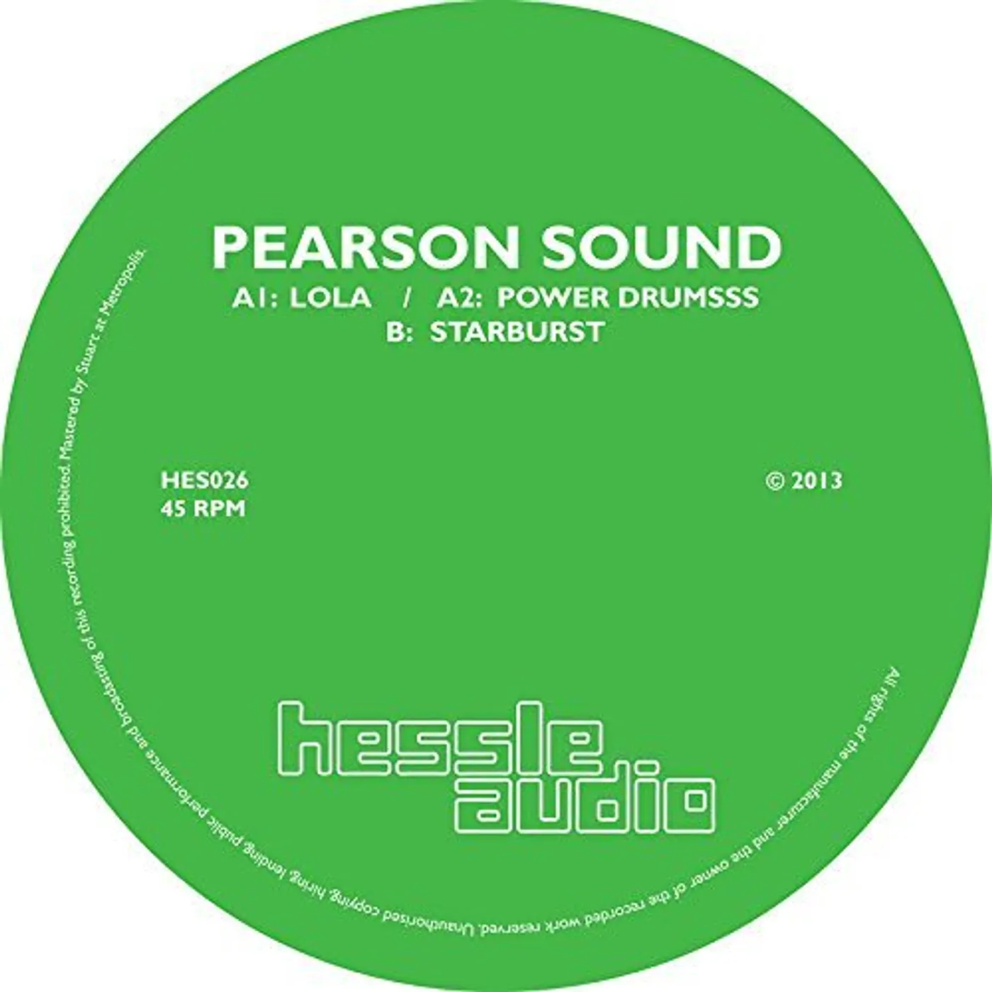 Pearson Sound STARBURST Vinyl Record