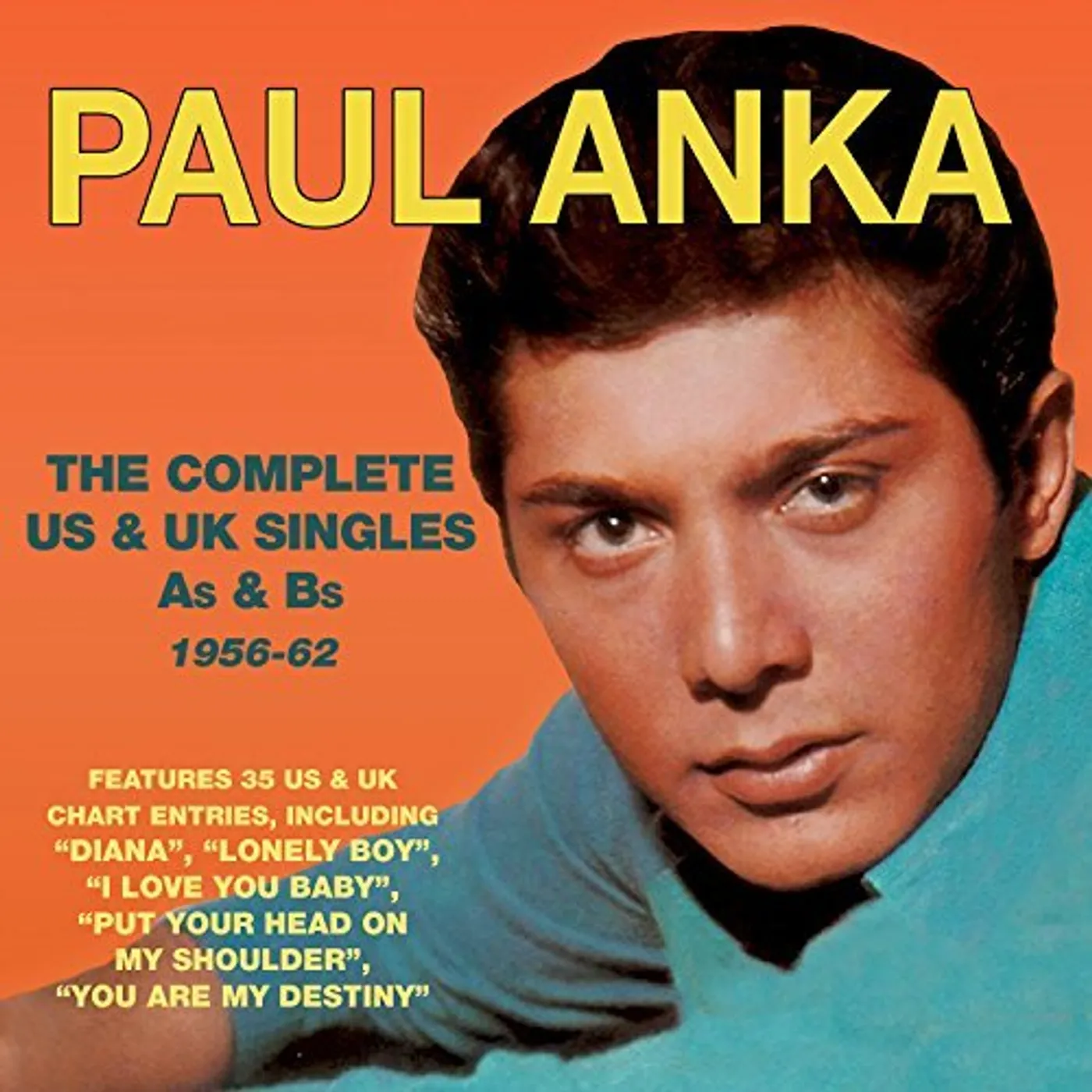 Paul Anka COMPLETE US & UK SINGLES AS & BS 1956-62 CD