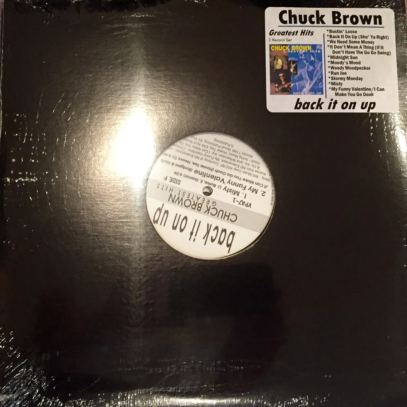 Chuck Brown and the Soul Searchers BACK IT ON UP: GREATEST HITS Vinyl Record