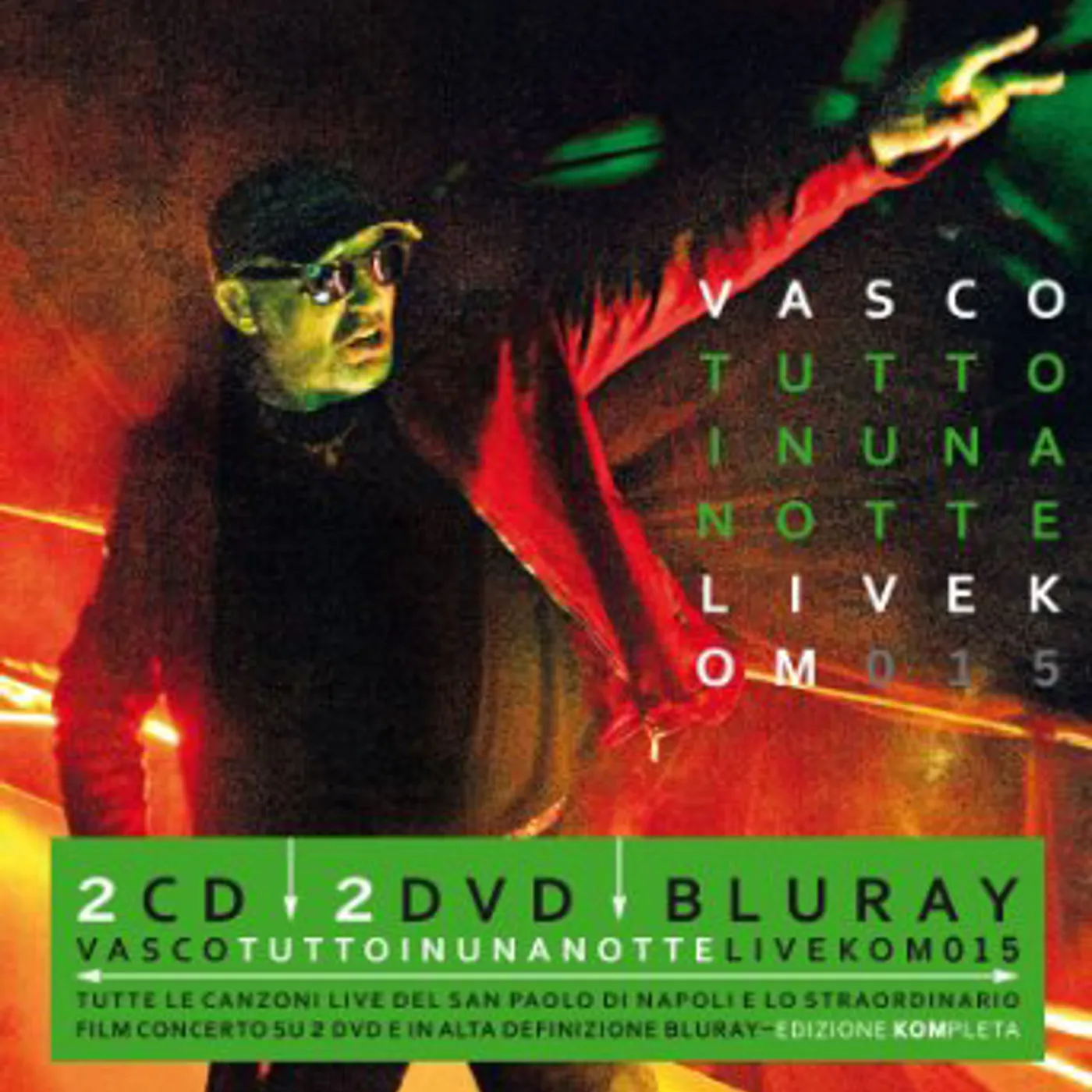 Vasco Rossi TUTTO IN UNA NOTTE: LIVE KOM 2015 Blu-ray