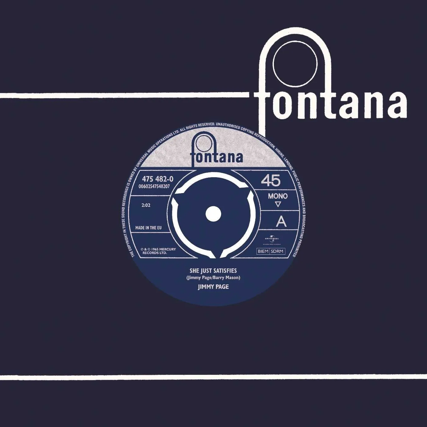 Jimmy Page She Just Satisfies Vinyl Record