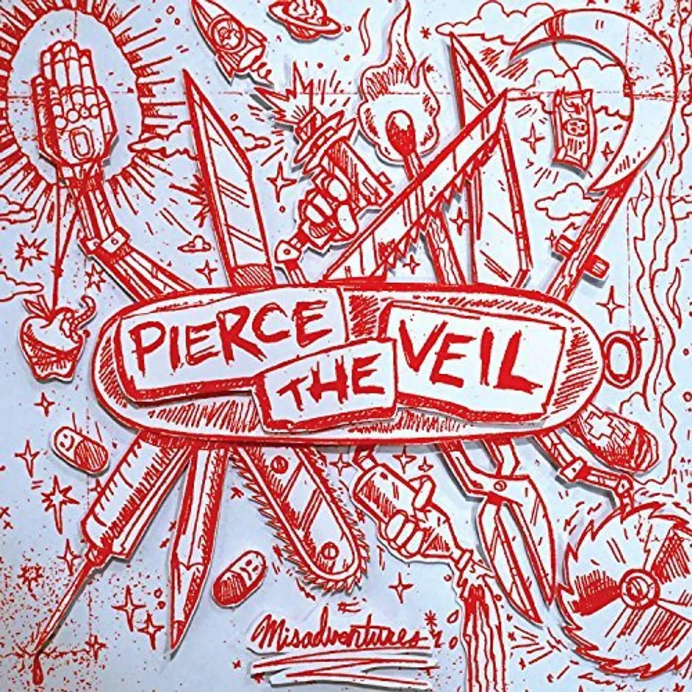 Pierce The Veil Misadventures (White) Vinyl Record