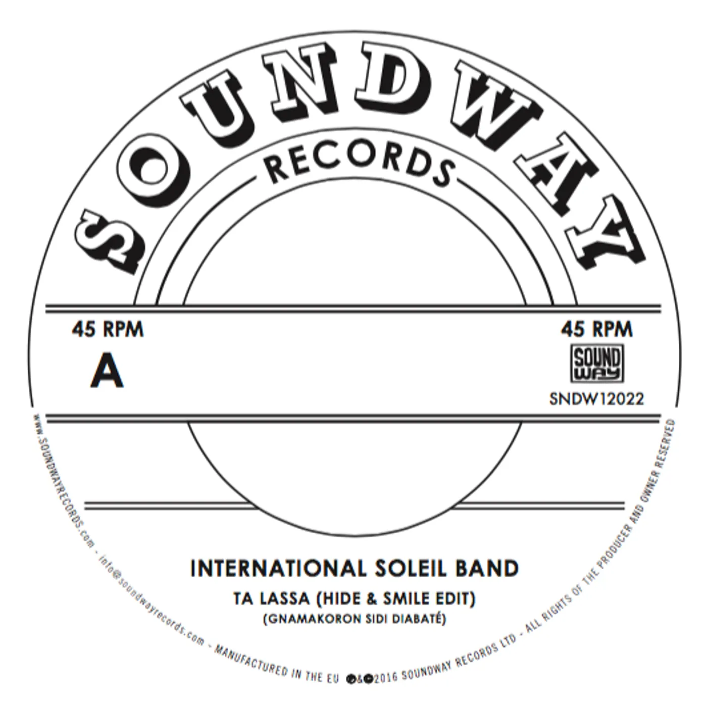 International Soleil Band Ta Lassa Vinyl Record