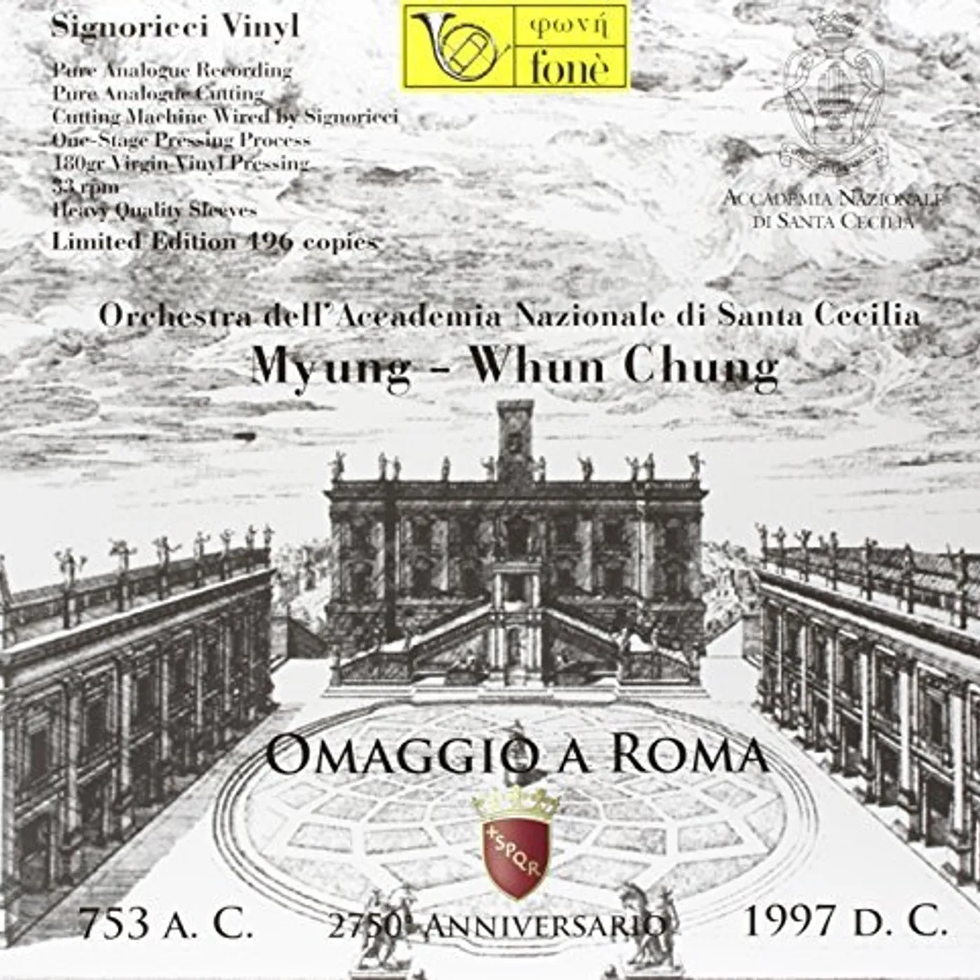 Myung-Whun Chung OMAGGIO A ROMA VOL 3 Vinyl Record