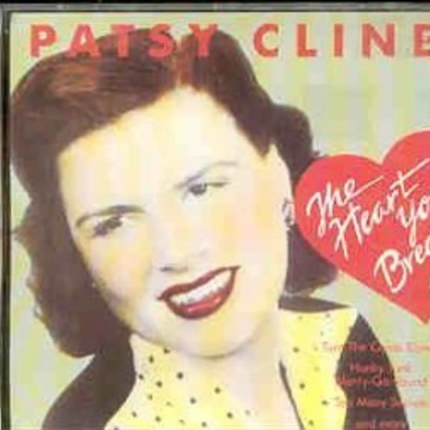 Patsy Cline HEART YOU BREAK CD