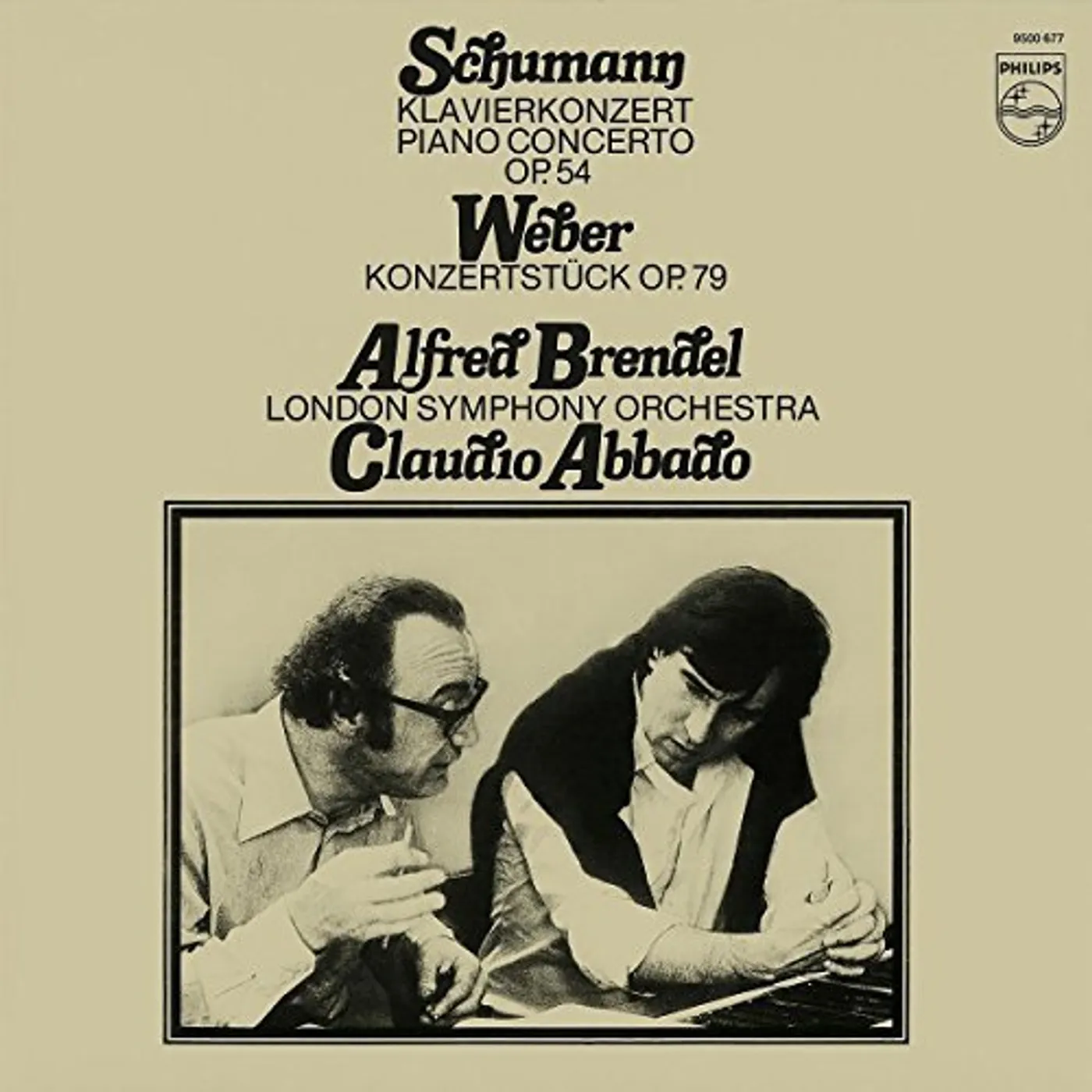 Alfred Brendel SCHUMANN PIANO CONCERTO IN A MINOR / WEBER: KONZER Vinyl Record