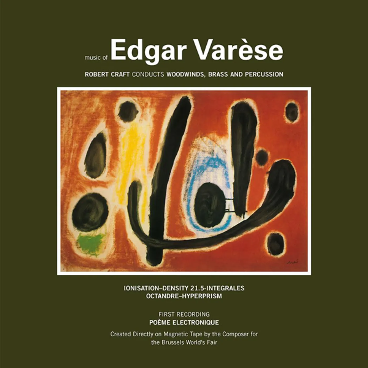 Edgard Varèse MUSIC OF EDGAR VARESE 1 Vinyl Record