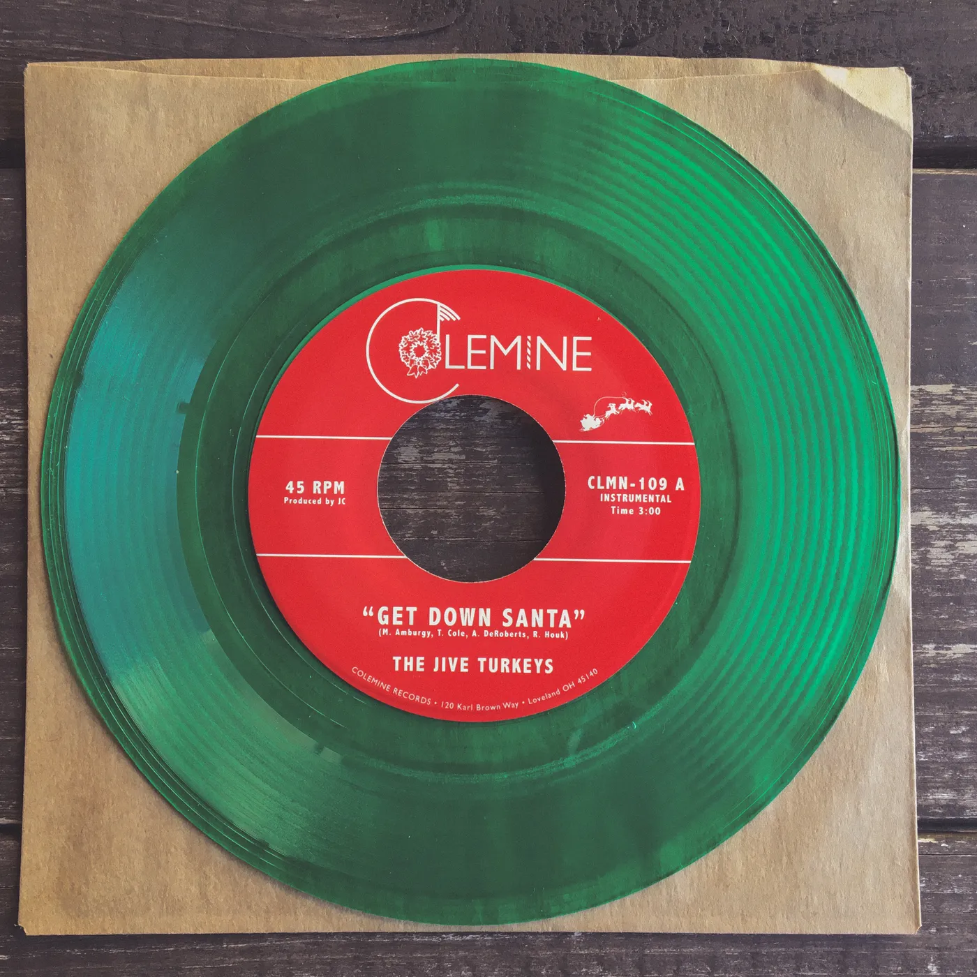 The Jive Turkeys Get Down Santa / Funky Jesus Vinyl Record