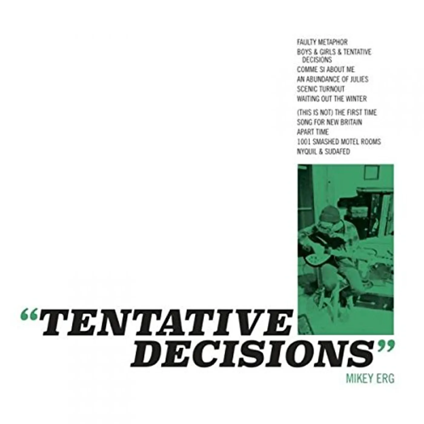 Mikey Erg TENTATIVE DECISIONS CD