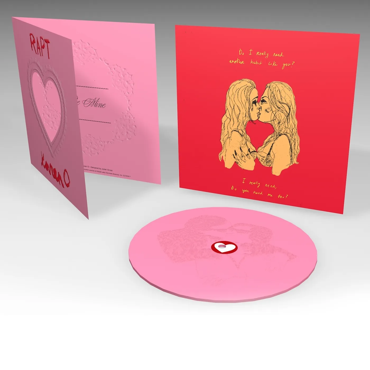 RAPT / ETCHING OF KAREN O ORIGINAL ARTWORK Vinyl Record