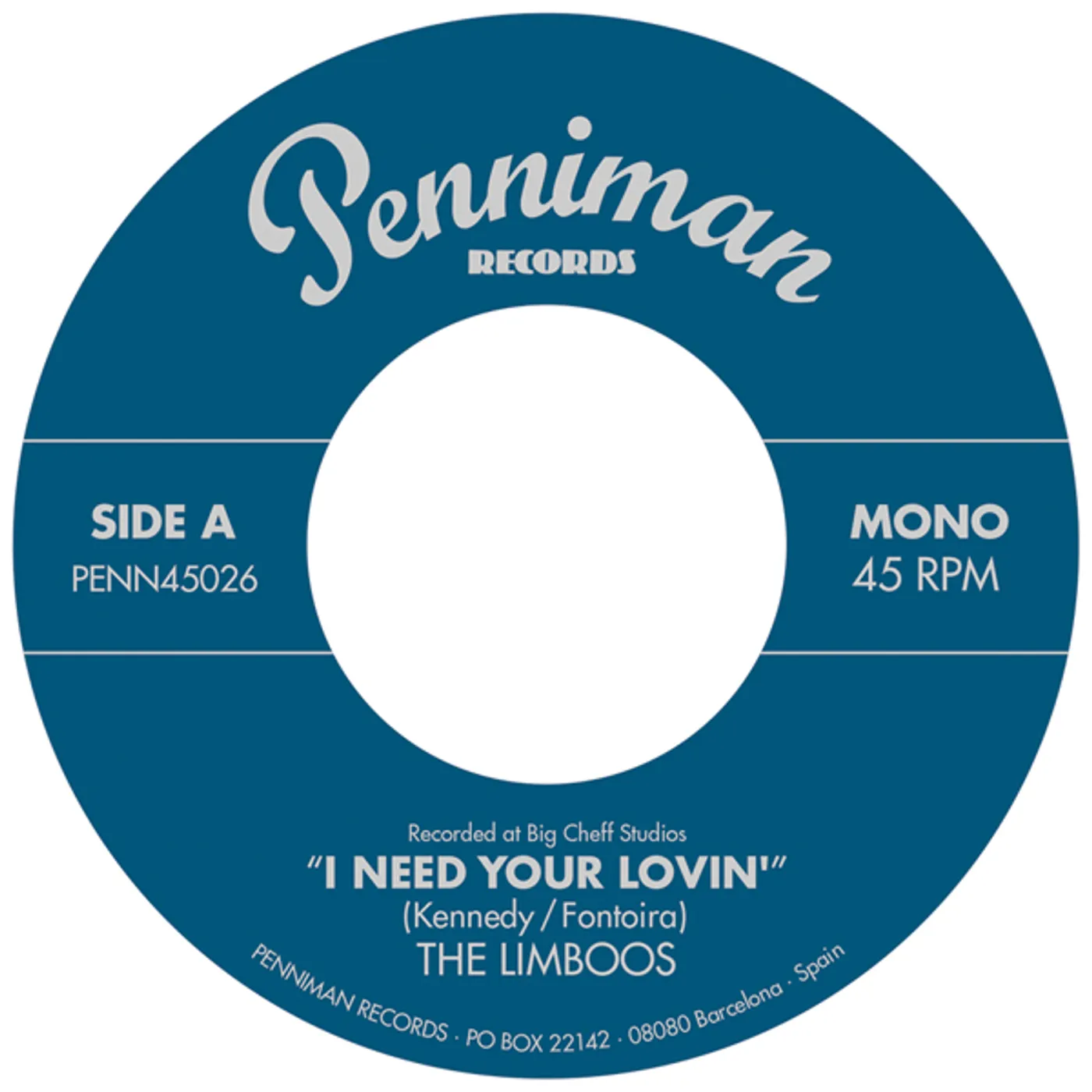 The Limboos I NEED YOUR LOVIN' / I'M A FOOL Vinyl Record