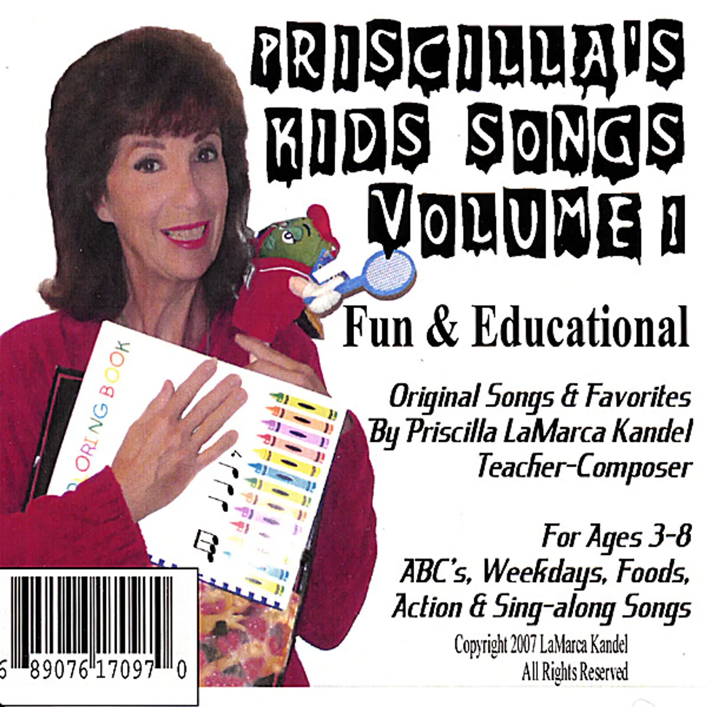 Priscilla Lamarca Kandel PRISCILLA'S KIDS SONGS CD