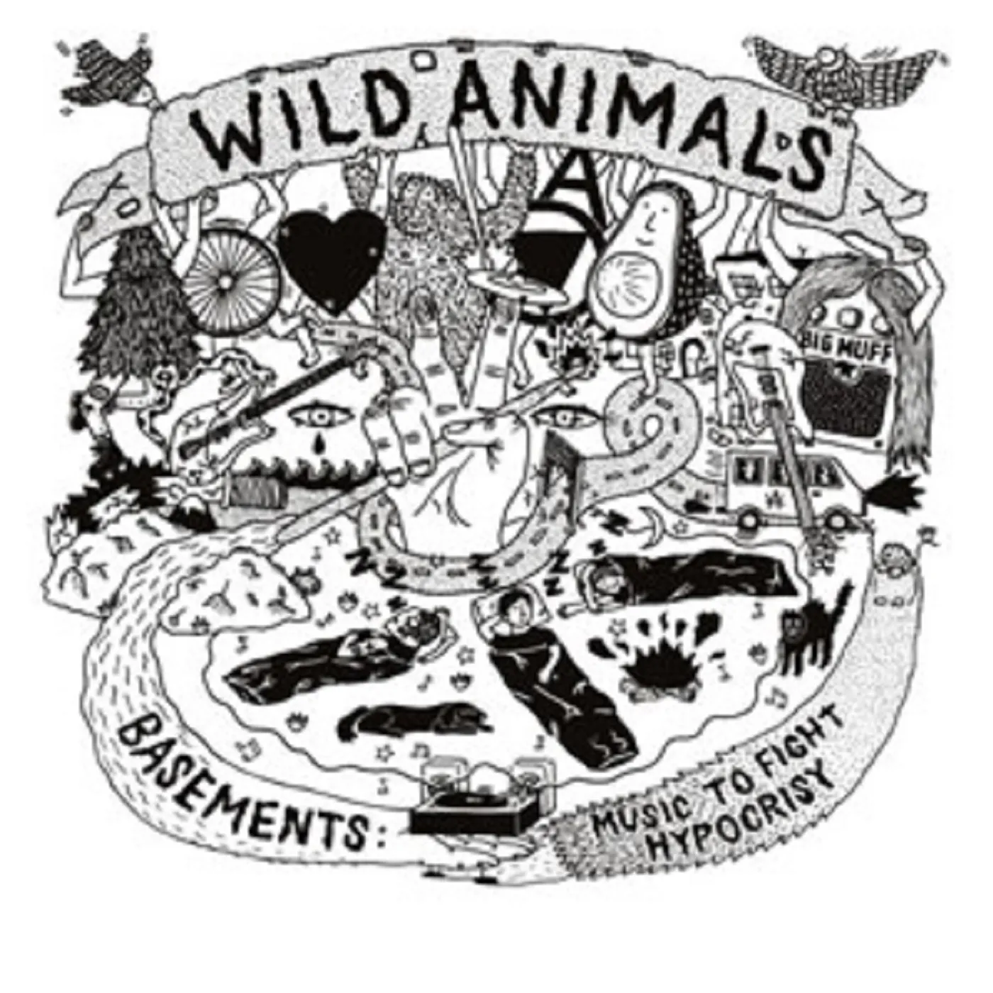 Wild Animals BASEMENTS: MUSIC TO FIGHT HYPOCRISY CD