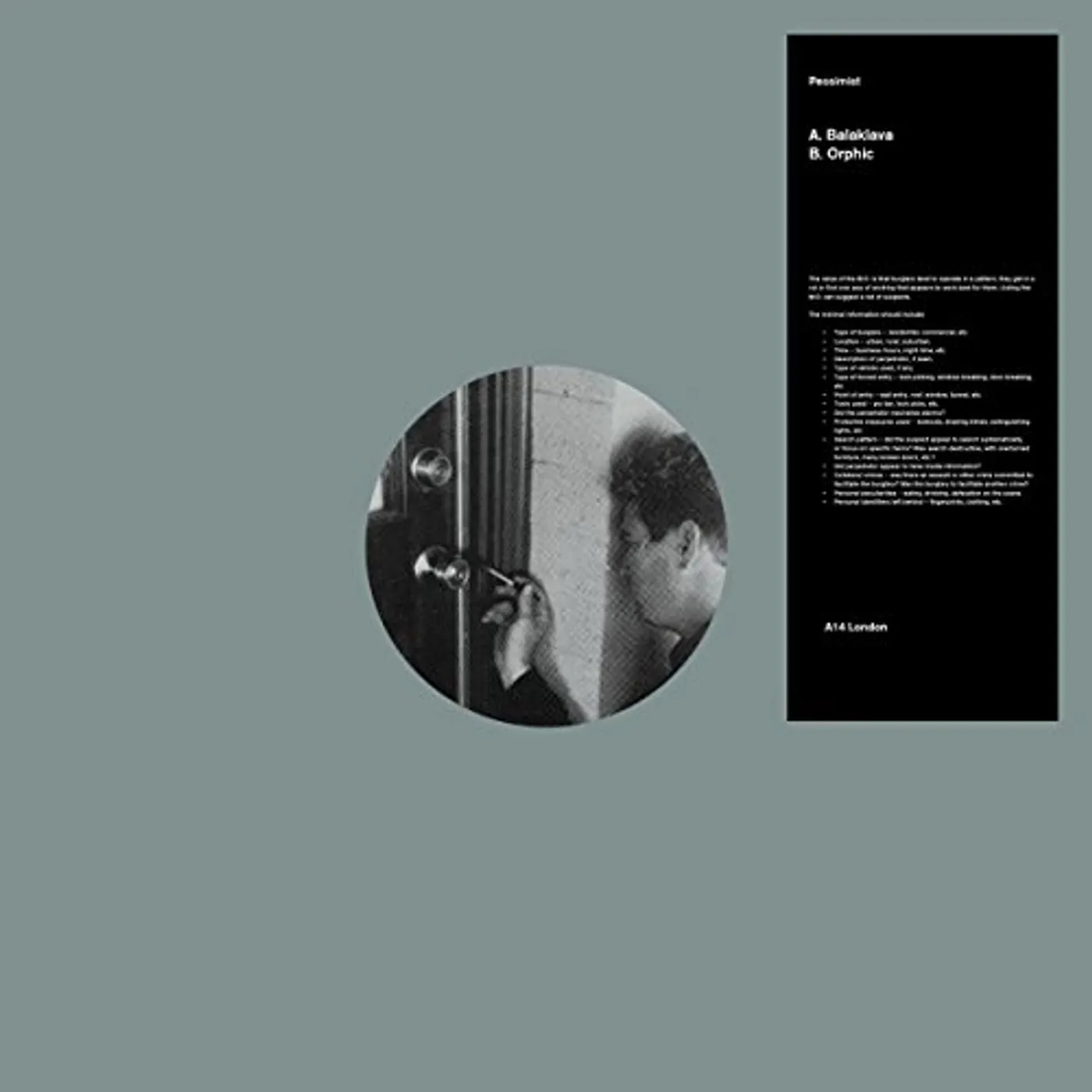 Pessimist Balaklava Vinyl Record