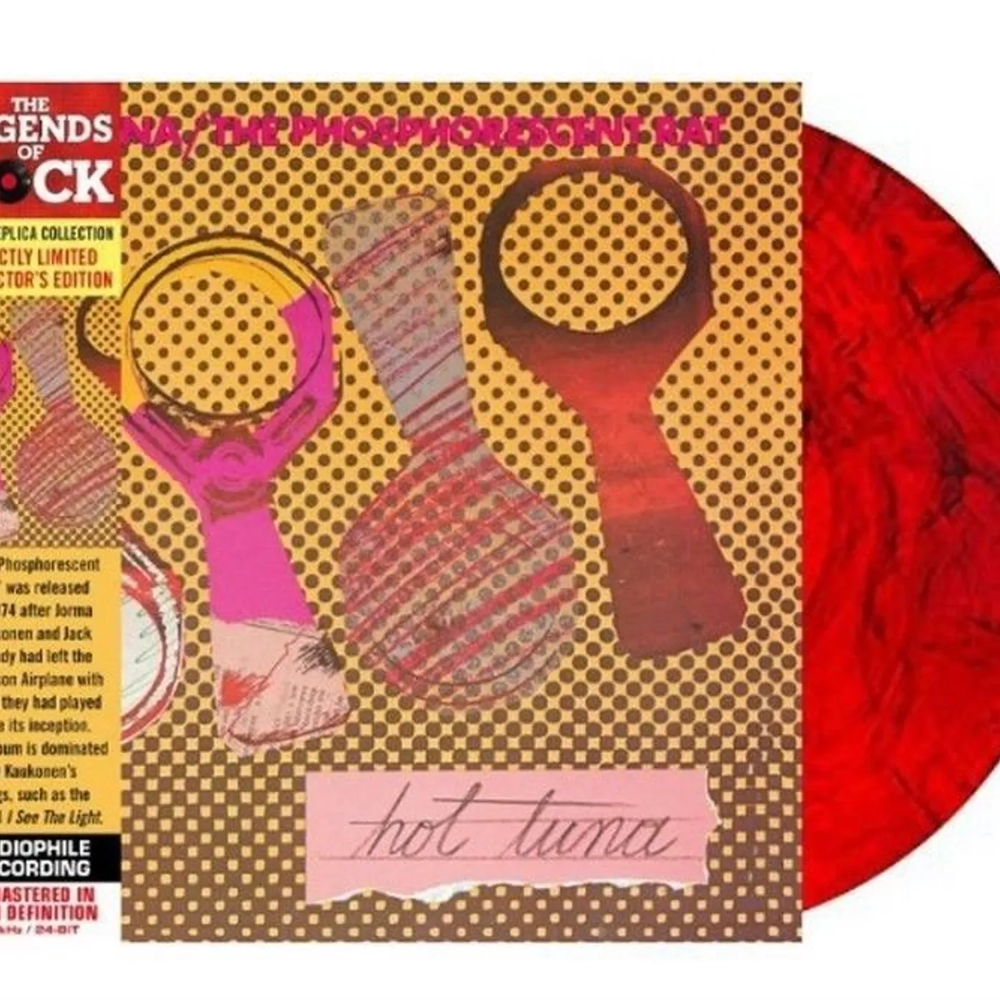 Hot Tuna PHOSPHORESCENT RAT (RED SWIRL COLORED VINYL/GATEFOLD/LIMITED) Vinyl Record