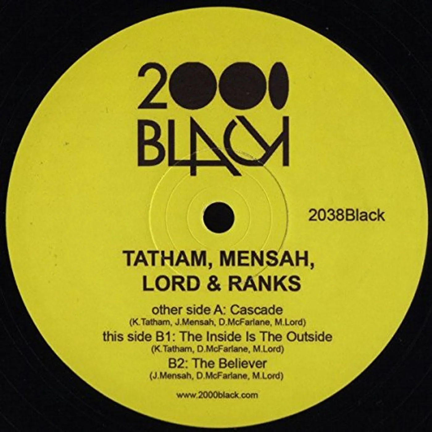 Tatham,Mensah,Lord & Ranks CASCADE Vinyl Record