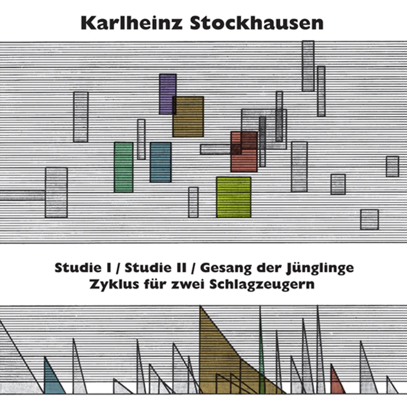 Karlheinz Stockhausen STUDIE I & II GESANG DER JUNGLINGE ZYKLUS FUR ZWEI Vinyl Record
