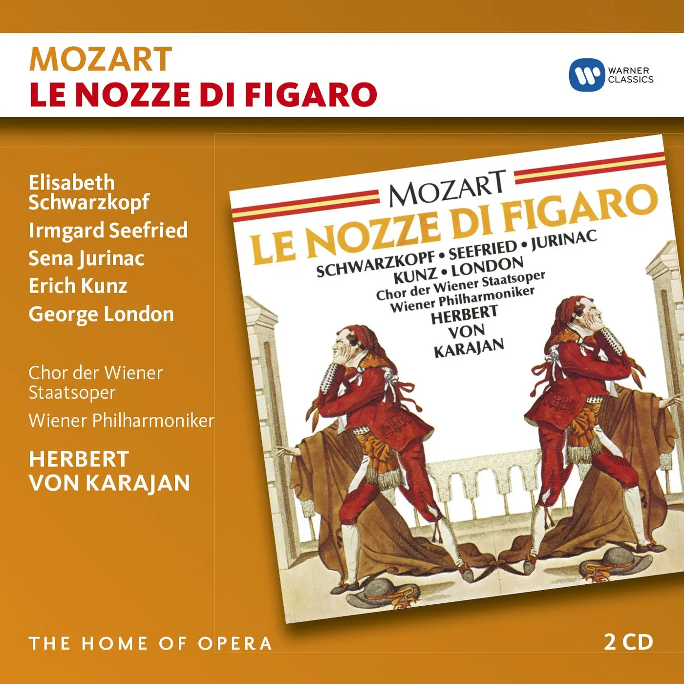 MOZART / HERBERT VON KARAJAN LE NOZZE DI FIGARO CD