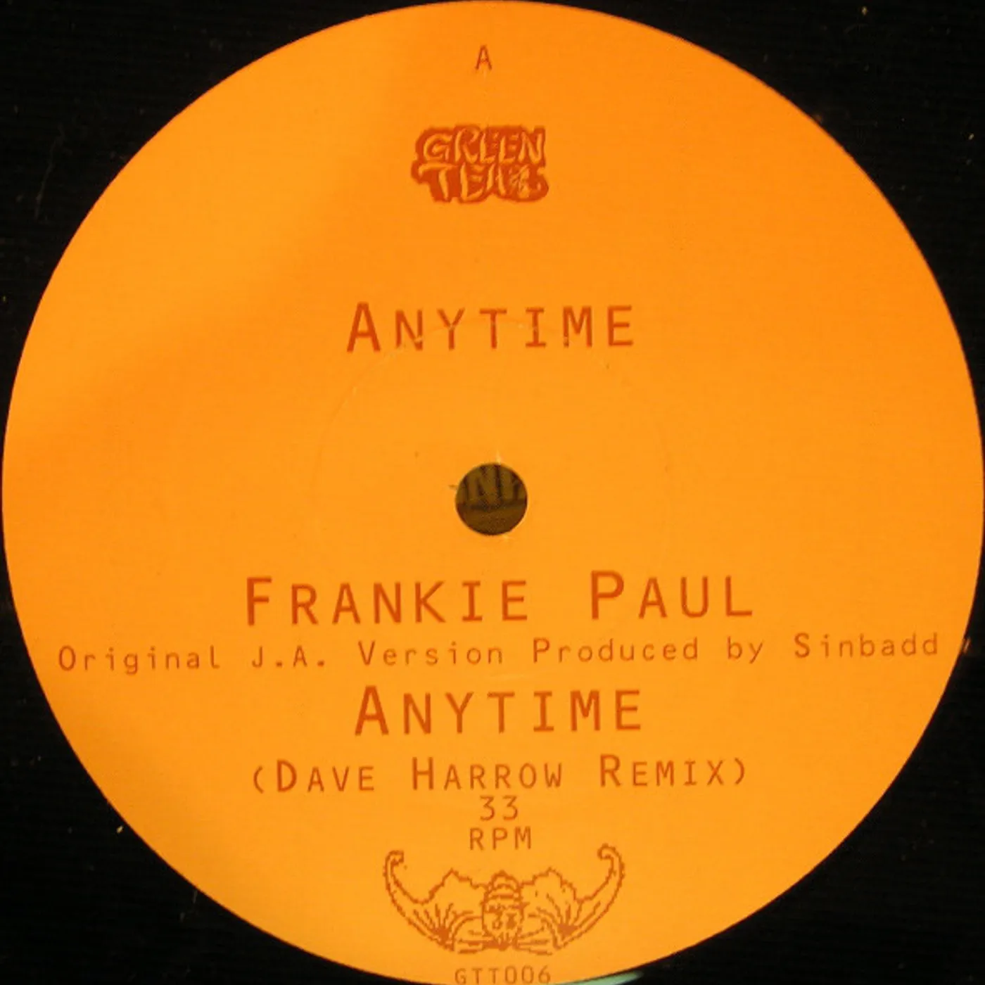 Frankie Paul Anytime Vinyl Record