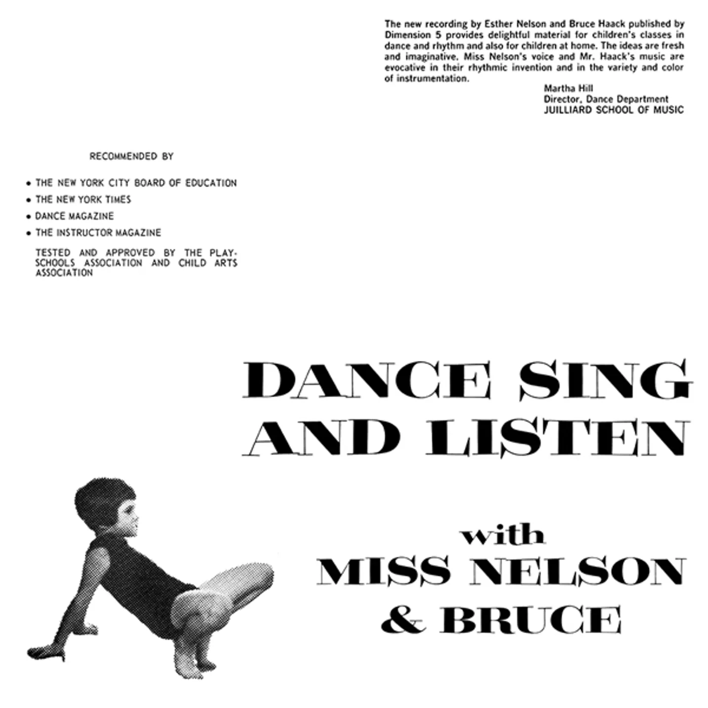 Miss Nelson & Bruce Haack Dance Sing And Listen Vinyl Record