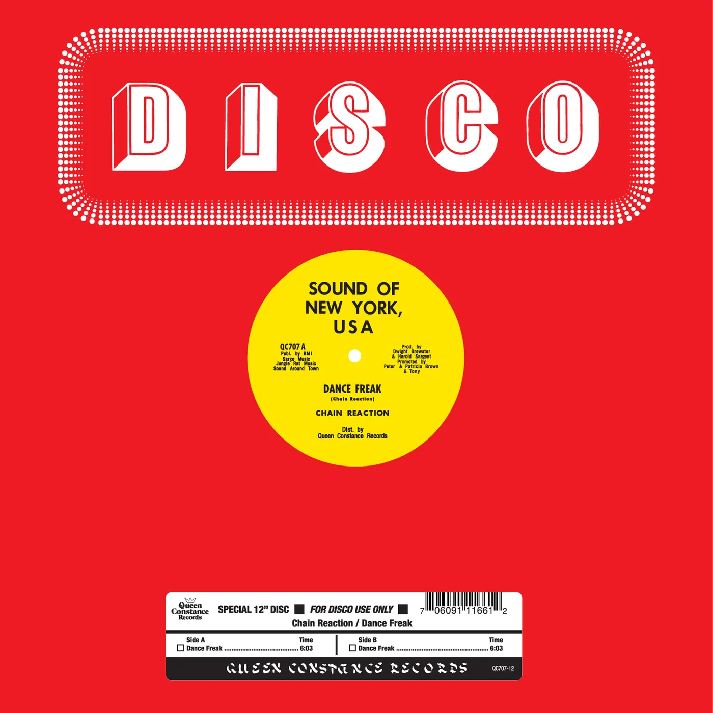 Chain Reaction Dance Freak Vinyl Record