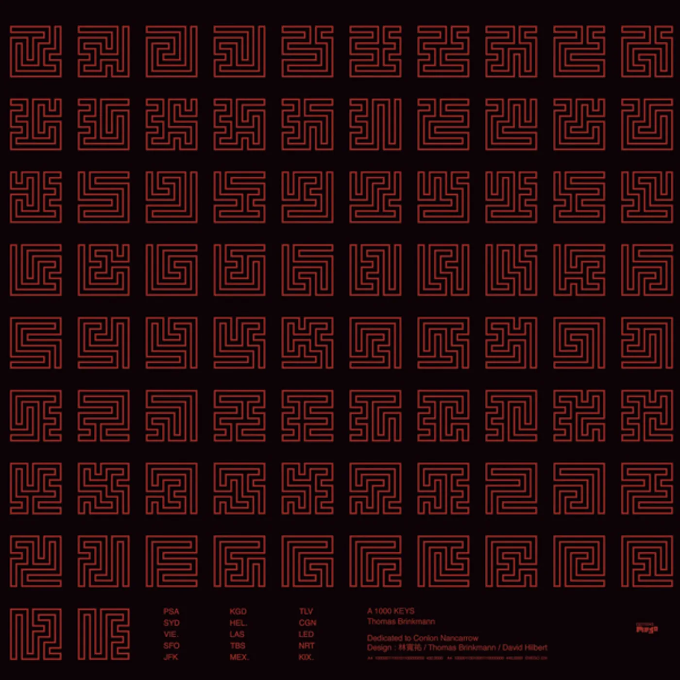 Thomas Brinkmann 1000 KEYS Vinyl Record